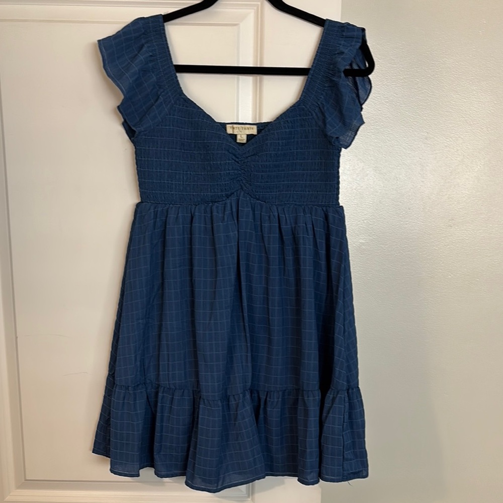 Blue mini dress - like new